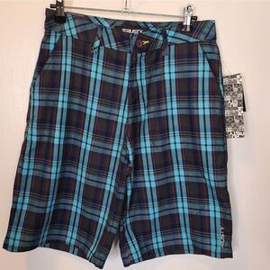 Rusty Blue Checkard Skateboard Shorts Tween Boys Size 18 NEW WITH TAGS